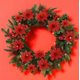 thumbnail image 5 of 24 piezas de adorno rojo con purpurina de Pascua de Navidad, decoración de árbol de Navidad, flores de Navidad, adorno de decoración navideña para fiesta de Navidad, decoración del árbol de, 5 of 5