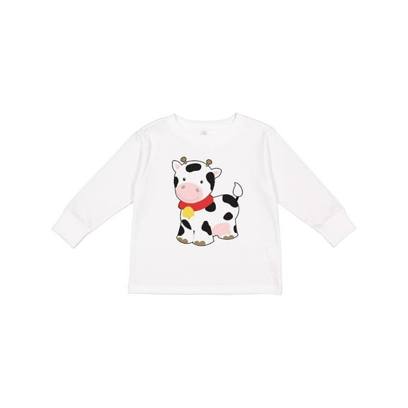 Inktastic Cow Boys or Girls Long Sleeve Toddler T-Shirt