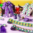 thumbnail image 4 of GYTY   6 Rolls Mardi Gras Wired Edge Ribbon Harlequin Clown Craft Ribbon Carnival Gnome Check Plaids Fabric Wrapping Ribbon Yellow Green Purple Ribbon for Masquerade Party DIY Wreath Bow, 4 of 6