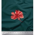 thumbnail image 1 of Soimoi Cotton Poplin Fabric Artistic Flower Print Sewing Fabric Yard 56 Inch Wide, 1 of 3