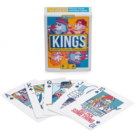 Brybelly King s Drinking Game Waterproof Plastic Playing Cards  Custom with Instructions