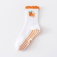 thumbnail image 7 of MAIHAN Valentines Day Cute Crew Socks for Women Pilates Grip Socks for Women,Stylish Design with Comfortable Non Sole(Orange), 7 of 7
