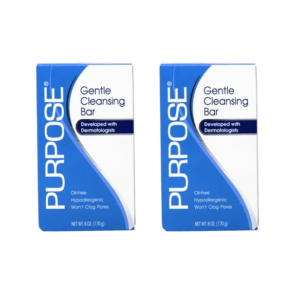 PURPOSE Gentle Cleansing Bar 6 oz (Pack of 2)