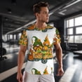 thumbnail image 3 of Wukai Thanksgiving Truck Print Men's Short-Sleeved Mesh T-Shirt,Quick-Dry Short Sleeve Workout T-Shirt-, 3 of 8