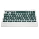 thumbnail image 5 of Teclado inalámbrico Bluetooth de 78 teclas, teclado recargable silencioso ergonómico ultradelgado de 32,8 pies para IOS para Android para Windows verde oscuro, 5 of 14