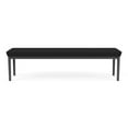 thumbnail image 4 of Lesro Lenox Steel Polyurethane 3-Seat Waiting Room Guest Bench in Charcoal/Castillo Black, 4 of 5