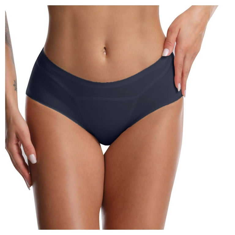 Buankoxy 5 Pack High Waisted Underwear for Women Seamless Panties Ladies  Invisible Briefs(Size 6)