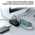 thumbnail image 5 of Foqnuq USB 3.2 Gen 2 Hub 10Gbps High-Speed 4-Port Docking Station for Fast Charging and High-Speed Data Transfer, 5V Power Supply, Compact Design, 5 of 7