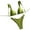 Green, variant on Cheeky Womens Bikini Set Triangle High Cut Green Bandage Comfortable Padded Bikini Sets Women Swimsuits S