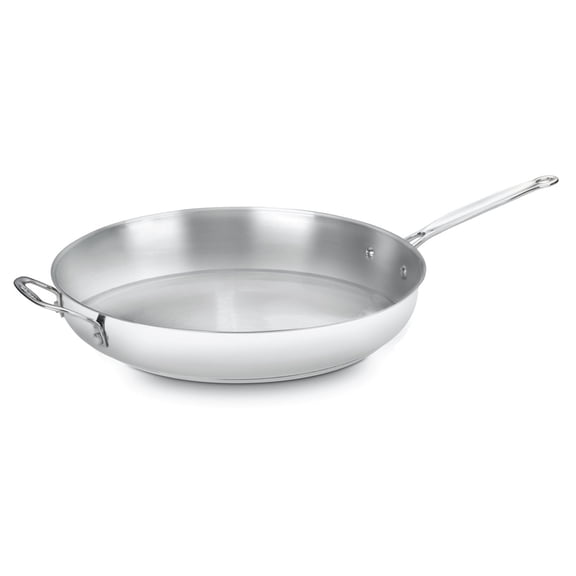 Cuisinart Chef's Classic Stainless 14" Skillet with Helper Handle, 722-36HP1