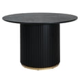 thumbnail image 2 of 47.25" Round Pedestal Dining Table,Black, 2 of 8