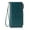 Peacock Blue, variant on Women Leather Wallet RFID Blocking Credit Card Holder Ladies Wristlet Purse with Zipper Pocket