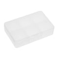 thumbnail image 1 of FlyFlise Matte Plastic Clear Home Rectangle 6 Compartments Medicine Pill, 1 of 8