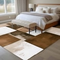 thumbnail image 5 of 5x8 Washable Area Rug, Brown Abstract Non-Slip Large Rectangle Rug for Living Room Dining Room, Modern Rustic Geometric Indoor Floor Mat for Home Decor, 5 of 9
