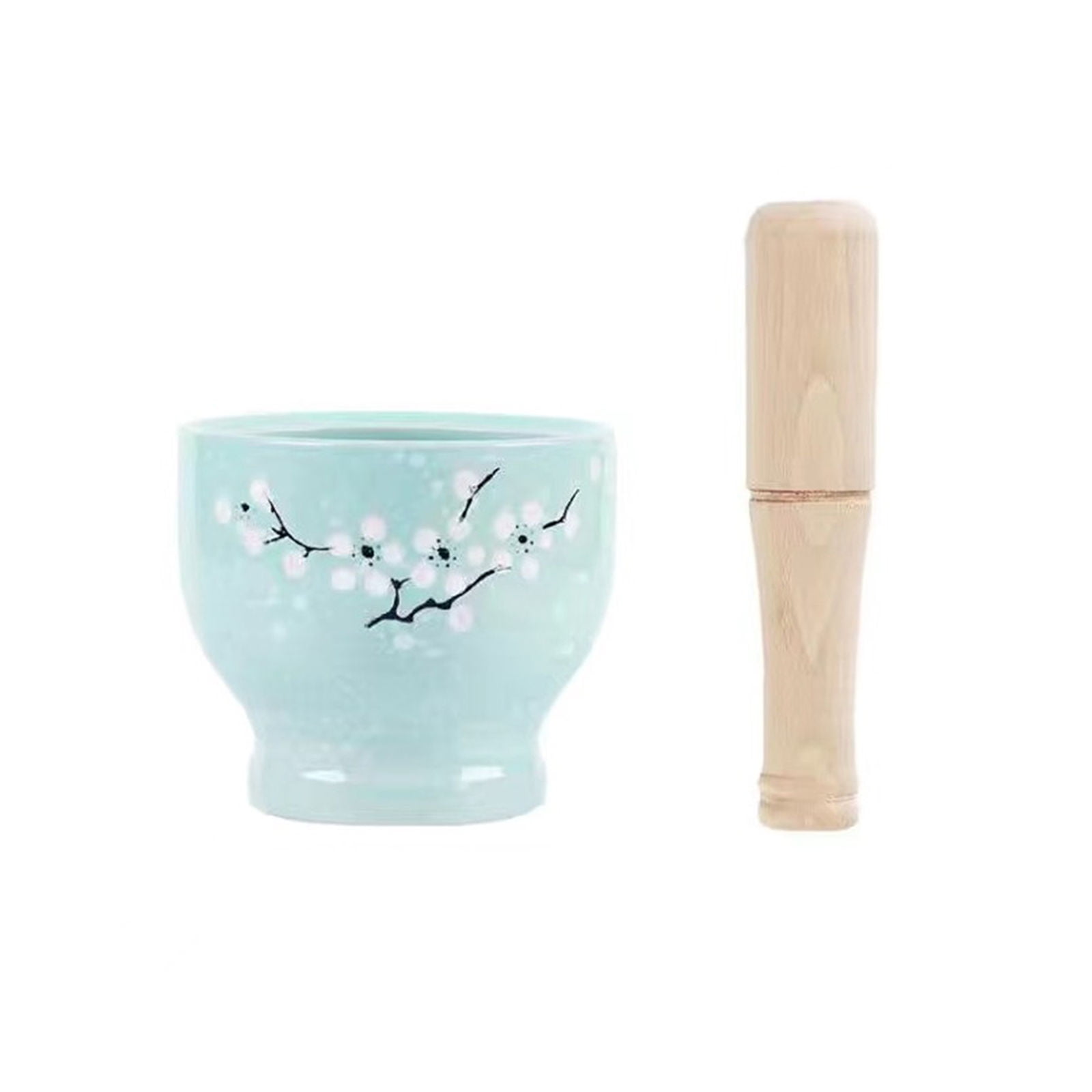 Porcelain Mortar And Pestle Set, Ceramic Spice Grinder Pill Crusher Set