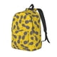thumbnail image 1 of Disketp Summer Pineapple print Canvas Backpack Lightweight Travel Daypack Student Rucksack Laptop Backpack-Small, 1 of 5