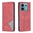 thumbnail image 1 of For Xiaomi Redmi Note 13 Pro 5G Rhombus Texture Magnetic Leather Phone,iPhone 15, 1 of 5