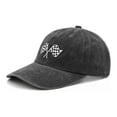 thumbnail image 2 of Jiibva Baseball Cap for Men Women Checkered Flags Race Car Flag Hat Adjustable Trucker Hat Unisex Dad Hat Sports Cap, 2 of 7