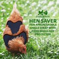 thumbnail image 4 of Hen Saver Hen Apron/Saddle, Single Strap w/Fixed Shoulder Protector – Durable Premium Protection, Hand-Sewn, 100% Cotton, 3 Layers Thick, Protection for Feather Loss & Rooster Injuries - Navy, Large, 4 of 4