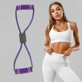 thumbnail image 4 of Unique Bargains 1 Pc Durable 8-Shaped Yoga Stretch Band for Stretching 14.17"x3.74" Purple, 4 of 4