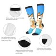 thumbnail image 3 of Zofaai Bluey Pattern Contrast Color Long Socks, Sweat-Absorbing and Odor-Resistant Winter Sports Socks Clothing Accessories, Adult Unisex, 3 of 6