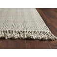 thumbnail image 2 of 5'x8' Oatmeal Beige Hand Woven Houndstooth Indoor Area Rug, 2 of 6
