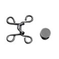 thumbnail image 1 of Leodye 1PCS Boucle de Taille Type Clou 27mm Taille Ceinture de Mode pour Femmes Accessoire de Réglage, 1 of 2