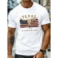 thumbnail image 1 of Lightweight & Comfy Texas Longhorn Skull Graphic Tee for Men - Casual Crew Neck, Short Sleeve Summer T-Shirt, 1 of 6