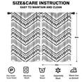 thumbnail image 2 of Blackout Kids Curtains,Boho Bohemia Geometric Line Art Childrens Insulated Curtains Set Of 2,Bedroom Essentials,Toddler Room Decor 52"x84"(132x213cm), 2 of 3