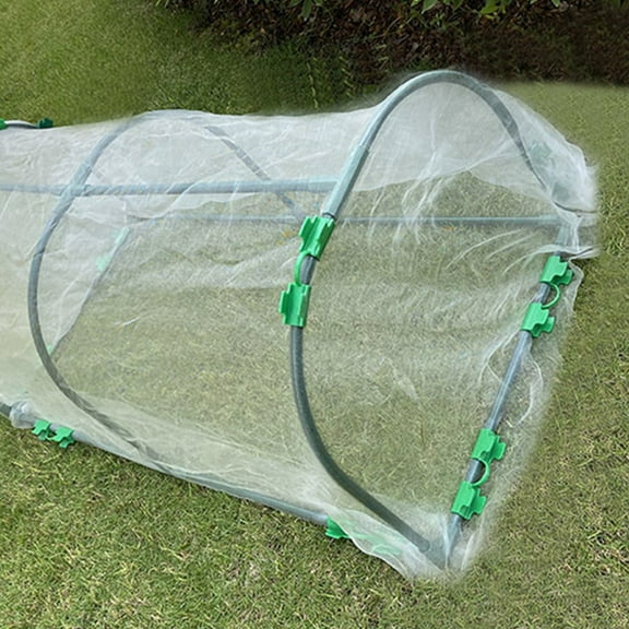 Minkissy 30pcs Garden Hoops Grow Tunnel Plastic Light Green Securing Greenhouse Films for Outdoor Cultivation