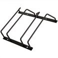 thumbnail image 3 of Estante para copas de vino de 18 cm debajo del gabinete, soporte para copas de vino debajo del estante, soporte colgante para copas de vino para bar, comedor, 2 filas, 3 of 3