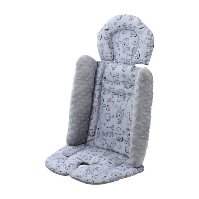 Cojín para asiento de bebé, transpirable, acolchado grueso, suave y cómodo, portabebés Gris