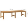 thumbnail image 4 of vidaXL Garden Bench 150 cm Solid Teak Wood, 4 of 4