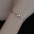 thumbnail image 3 of Pulsera de doble capa con cuentas de transferencia, cuentas redondas, estrella de cinco puntas, estilo coreano para mujer, estilo japonés y coreano, simple, combinable, fresca y única, joyería de mano, 3 of 5
