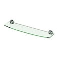 thumbnail image 3 of Gatco 4686 Channel Vanity Glass Shelf, Chrome, 3 of 3