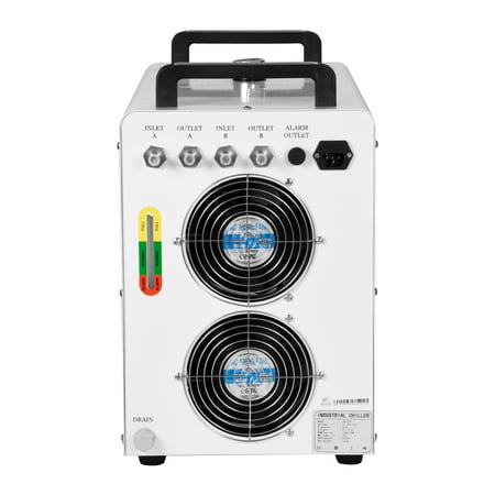ZHAO Industrial Water Chiller Industrial Chiller with 2 Inlets Outlets 7L Tank Capacity Cooling Machine with Viewing Window for 80W-180W Engraving Cutting enhanced