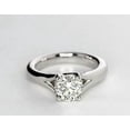 thumbnail image 4 of 2Ct Round Cut Lab Created Diamond Solitaire Womens Engagement Ring 14K White Gold Plated Silver, 4 of 4
