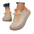 thumbnail image 3 of Women's Mesh Lace Up Platform Casual Walking Shoes Breathable Comfortable Thick Sole Sneakers Lightweight Daily Commute Outdoor Athletic Footwear, 3 of 8