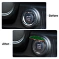 thumbnail image 3 of Bling Car Start Stop Engine Button Cover Green Rhinestone Anti Scratch Decorative Ring Ignition Protective Cover, 3 of 6