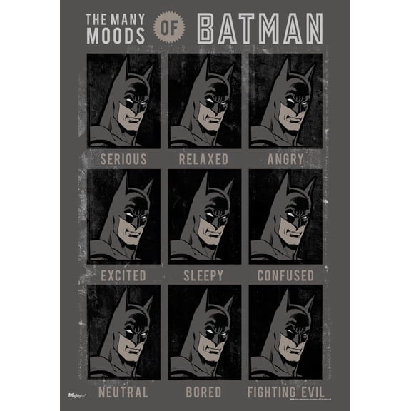 DC Comics (Batman - Many Moods) MightyPrint™ Wall Art MP17240247