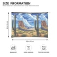 thumbnail image 3 of Hirioo Western Desert Cactus for Paper Reusable Cosmetic Bag Zipper Encouragement Travel Pouch Toiletry Bag for Women Girls, 3 of 7