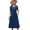 Blue Round Dot Print, variant on Zeagoo Floral Casual Dresses Modest Tshirt Dress Aline Midi Dress Floral Boho Sundress with Pockets Cotton Ladies Summer Dress Travel Dress Holiday Dresses