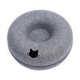 thumbnail image 4 of Lit Tunnel pour Chat Universel Résistant aux Rayures Cachette pour Chat Toutes Saisons Premium Bleu Foncé 50cm, 4 of 9