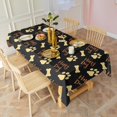 thumbnail image 2 of Happy Dog and Footprints Rectangle Tablecloth 60"x120",Waterproof Polyester Rectangle Table Cloth, Wipeable Spillproof Polyester Tablecloth for Dining, Camping, Indoor and Outdoor, 2 of 6