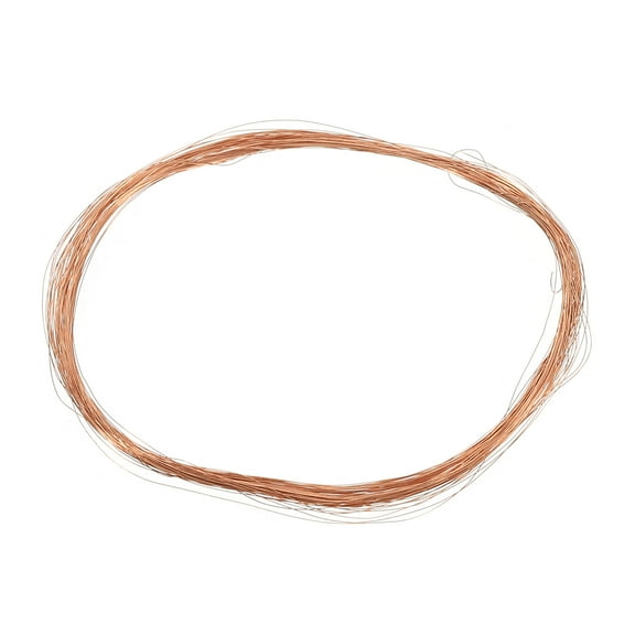 Uxcell 33 Feet Solid Bare Copper Wire 40 Gauge 99.9% Pure Copper Wire 0.08mm Dia Soft Beading Wire for Garden Branches