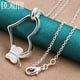thumbnail image 1 of Aoxiang-collar con colgante de corazón de mariposa para mujer, de Plata de Ley 925, joyería con dije de compromiso de boda, 1 of 2