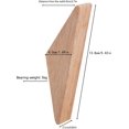 thumbnail image 5 of Ganchos de madera Ganchos de pared, Ganchos para abrigos, Ganchos de madera de caucho (paquete de 6) Ganchos para colgar en la pared Ganchos para colgar abrigos, Ganchos para sombreros, Ganc, 5 of 5