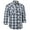 39 Marine Blue Dark Gray, variant on Coevals Club Mens Pearl Snap Plaid Western Cowboy Button Up Long Sleeve Shirts White Plaid 28 Large