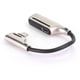 thumbnail image 4 of Adaptador de cargador de auriculares 2 en 1 Aleación de aluminio Plug and Play Orificio para auriculares de 3,5 mm para IOSPlata, 4 of 9