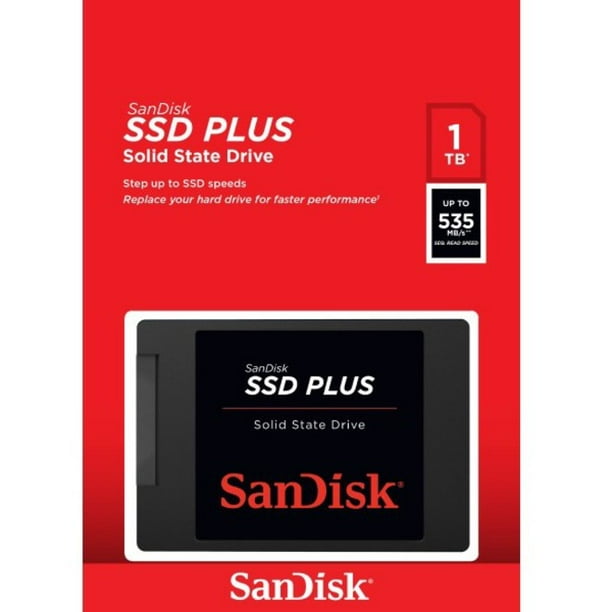 SanDisk SSD PLUS 1 TB Solid State Drive 2.5" Internal SATA (SATA